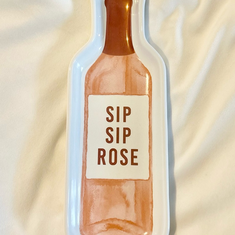 JCPenney Home White Wine Bottle Tray